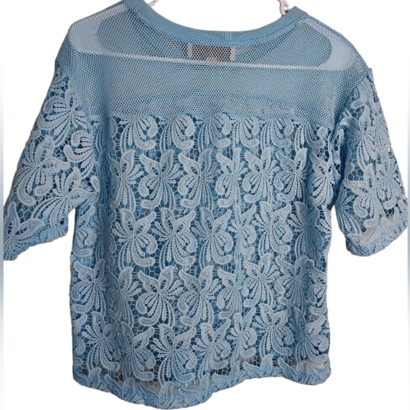 LOFT Light Blue Top Size XS - Picture 4 of 7